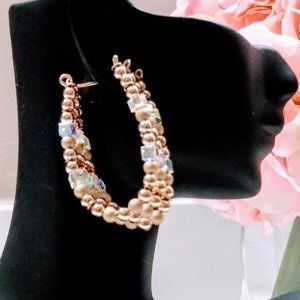 Beaded Earrings : Style# Block Ice - By Alimah